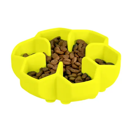Миска для повільного харчування WAUDOG Silicone, 750 мл, жовтий: додаткове фото 6