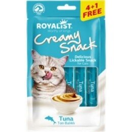 Кремові Ласощі Royalist Tuna з тунцем для дорослих котів 75г (5 x 15г)