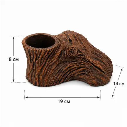 Декорація Hobby Root Wood Cave 2 19x14x8см для акваріума і тераріуму (41791): додаткове фото 2