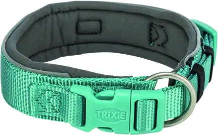 Нашийник Trixie Premium екстраширокий для собак S–M 33–42 см 35 мм аква-графіт