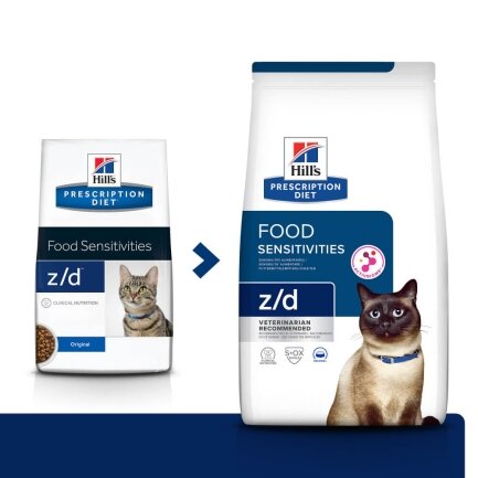 Hill’s Prescription Diet z/d Сухий корм для котів при харчовій алергії, 3 кг — Фото 1