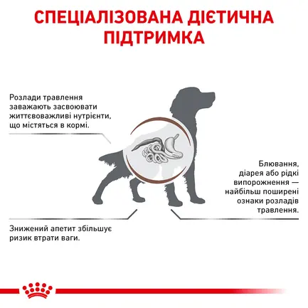 Дієтичний сухий корм Royal Canin GASTROINTESTINAL DOG для собак 2 кг: додаткове фото 3