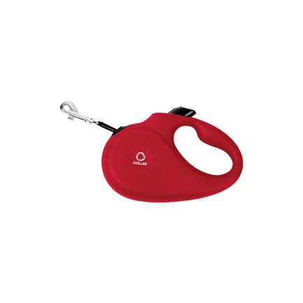 Повідець-рулетка CoLLaR для собак, розмір XS, 12 кг, 3 м, стрічка червоний: додаткове фото 2