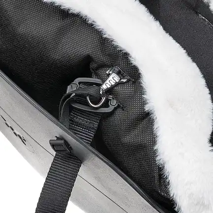 Ferplast WITH-ME BAG WINTER BLACK Сумка з чохлом, полімер+ бавовна+штучн хутро: додаткове фото 3