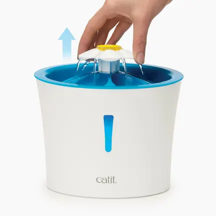 Поїлка-фонтан Catit Led Flower Fountain для котів, з підсвіткою, 3 л (пластик): додаткове фото 12