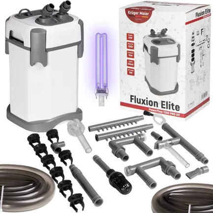 Зовнішній фільтр Kruger Meier Fluxion Elite 1200 UVC PRO для акваріумів 100-250 літрів: додаткове фото 7