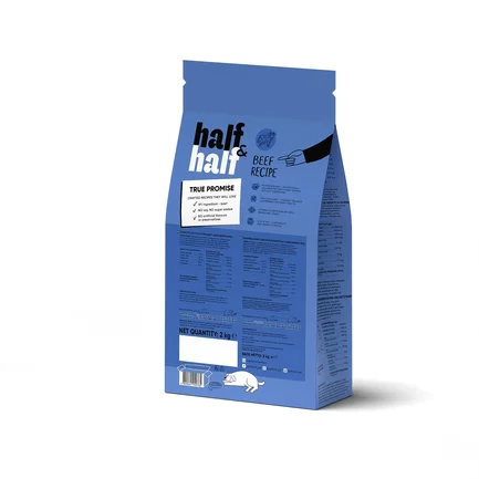 Сухий корм Half&Half для дорослих собак великих порід, із яловичиною, 2 кг: додаткове фото 2