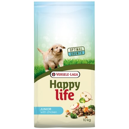 Happy Life Junior with Chicken ХЕППІ ЛАЙФ ДЖУНІОР сухий преміум корм для цуценят всіх порід 10 кг