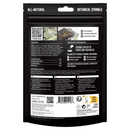 ARCADIA EARTH PRO DRAGON FUEL 125 GRAM (R9100030) харчова посипка: додаткове фото 3
