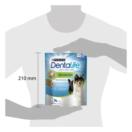 Ласощі DENTALIFE Medium для дорослих собак середніх порід для здоров'я зубів і ясен 115 г: додаткове фото 2