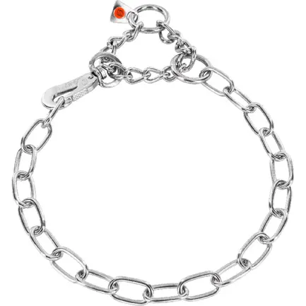 Sprenger Long Link середня ланка+карабін нашийник для собак, 3мм, сталь 3 мм, 36 см