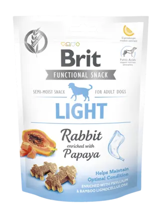 Функціональні ласощі Brit Care Light для собак, з кроликом та папаєю, 150 г