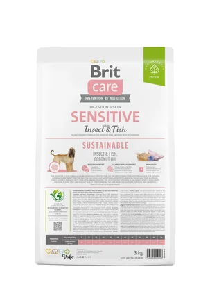 Сухий корм Brit Care Dog Sustainable Sensitive для собак з чутливим травленням, з рибою та комахами, 3 кг: додаткове фото 5