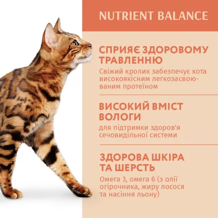 OPTIMEAL конс.корм д/дор котів з кроликом в білому соусі 0,085 кг (12 шт): додаткове фото 3