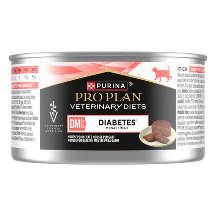 Вологий дієтичний корм PRO PLAN VETERINARY DIETS DM ST/OX Diabetes Managment для дорослих котів для регулювання надходження глюкози (цукровий діабет) мус 195 г: додаткове фото 3