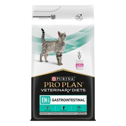 Сухий дієтичний корм PRO PLAN VETERINARY DIETS EN Gastrointestinal для кошенят та дорослих котів для зменшення розладів кишкової абсорбції та годівлі у період відновлення, одужання 5 кг