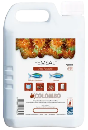 Засіб проти шкірних паразитів у морських риб COLOMBO MARINE FEMSAL 2500 ML 12.500 LTR* (N5060617)
