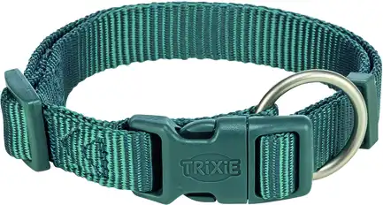 Нашийник Trixie Premium для собак XXS–XS 15–25 см 10 мм синьо-зелений