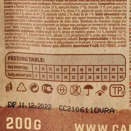 Ласощі Carnilove Dog Crunchy Snack для собак, м'ясо страуса та ожина, 200 г: додаткове фото 3