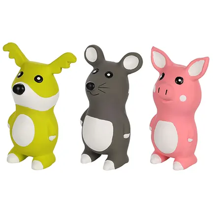 Flamingo Bocca Dog Mouse Pig ФЛАМІНГО БОККА СОБАКА СВИНЯ МИША латексна іграшка з пищалкою для собак В асортименті