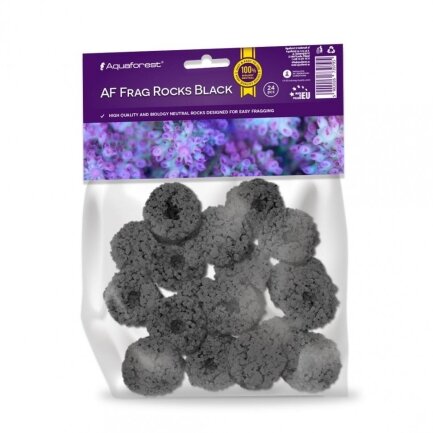 Плашки для посадки коралів Aquaforest Frag Rocks Black 24шт (739795)