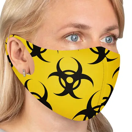 Маска захисна СoLLar з малюнком "Biohazard", розмір S: додаткове фото 2