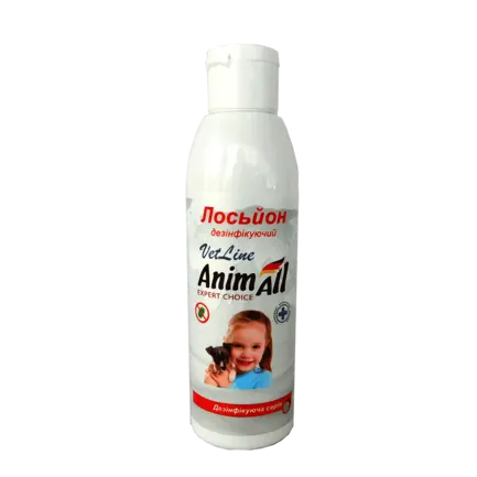 Лосьйон дезінфікуючий AnimAll VetLine для обробки рук, спиртової, 100 мл