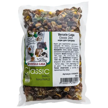 Versele-Laga Classic Zero ВЕРСЕЛЕ-ЛАГА КЛАСІК ЗЕРО корм для гризунів 0,3 кг