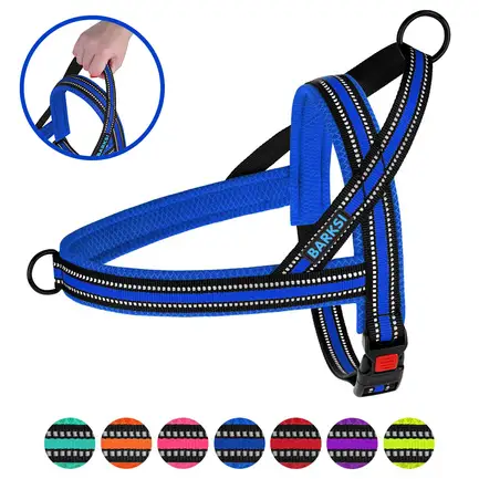 Шлея для Собак BronzeDog Mesh Скандинавська Синя M: додаткове фото 3