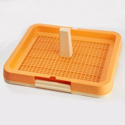 Туалет під пелюшки AnimAll з гратами і стовпчиком, 48,3x40,3х4 см