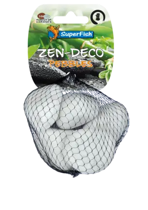 Прикраси для акваріума SF ZEN PEBBLE MEDIUM WHITE 450 GRAM (A8050255)