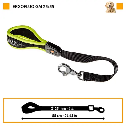Ferplast ERGOFLUO GM25/55 PINK Повідець, нейлон: додаткове фото 2