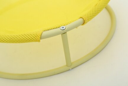 Складаний лежак для домашніх тварин MISOKO Pet bed round, 45x45x22 cm, yellow — Фото 2