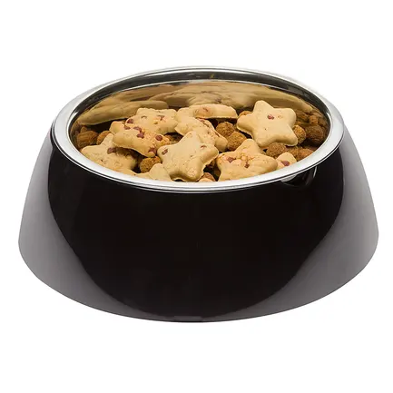 Ferplast JOLIE L BLACK BOWL Годівниця, пластик, метал: додаткове фото 3
