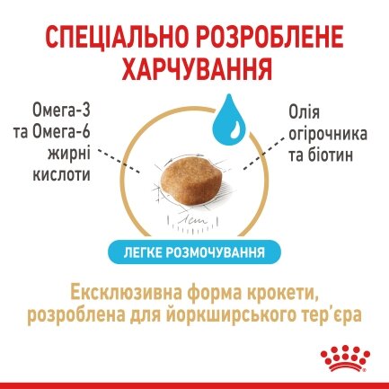 Сухий корм Royal Canin YORKSHIRE AGEING 8+ для собак зрілого віку породи Йоркшир-тер&#039;єр 1,5 кг — Фото 3