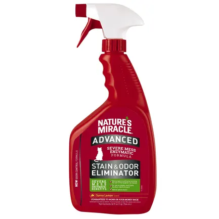 Спрей 8in1 NM ADV Cat S&O Elimin Spray Lemon для котів, усунення плям та запахів, з посиленою формулою, аромат лимону, 946 мл