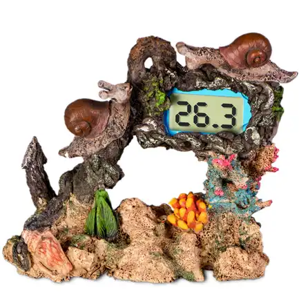 Декорація Yusee Aquarium Decor Thermometer з термометром LCD 14X6X11см (ys201030): додаткове фото 3