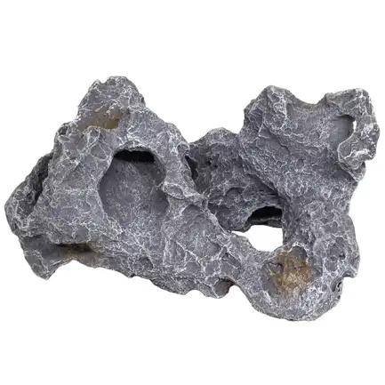 Декорація камінь з отворами Hobby Cavity Stone dark 4 21x18x28см (40148): додаткове фото 3