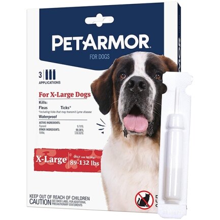 PetArmor X-Large ПЕТАРМОР краплі від бліх, кліщів, вошей для собак 40-60кг, 4.02мл 3 шт.