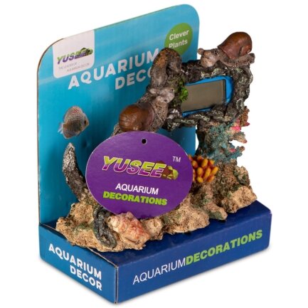 Декорація Yusee Aquarium Decor Thermometer з термометром LCD 14X6X11см (ys201030) — Фото 9