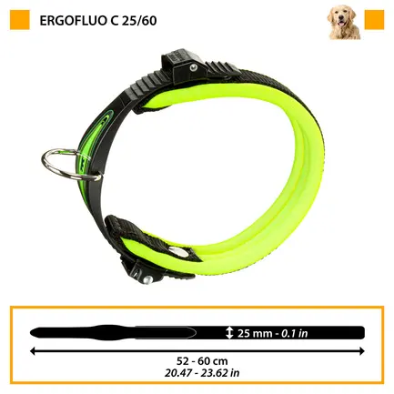 Ferplast ERGOFLUO C25/60 BLUE Нашийник, нейлон: додаткове фото 2