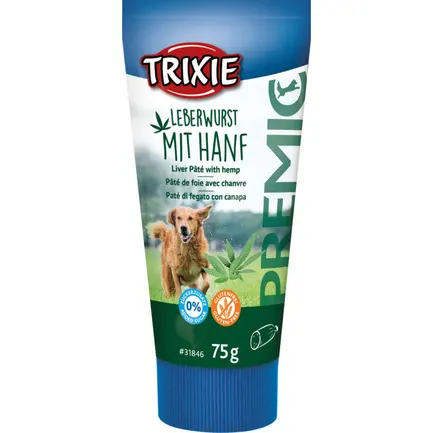 Ласощі Trixie Liver pâté with hemp для собак Печінковий паштет з коноплею 75г