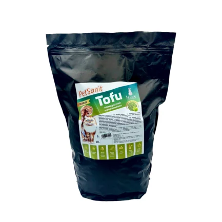 Грудкуючий наповнювач Tofu Premium зелене яблуко 10л, ПетСаніт (PetSanit), MODES