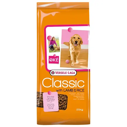 Versele-Laga Classic Dog Lamb&Rice ВЕРСЕЛЕ-ЛАГА КЛАСІК ЯГНЯ РИС сухий преміум корм для собак 20 кг