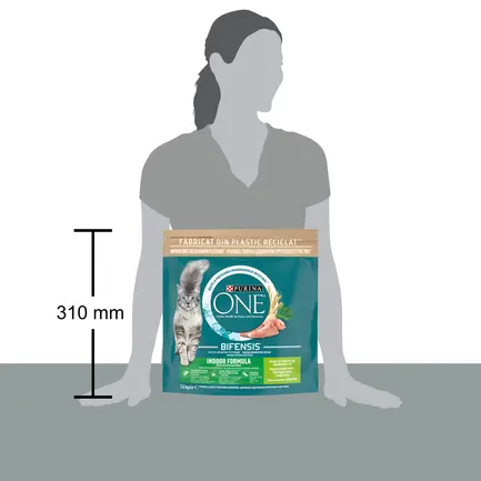 Сухий корм PURINA ONE Indoor для дорослих котів що постійно перебувають у приміщенні комплекс Bifensis з індичкою 1,5 кг: додаткове фото 3