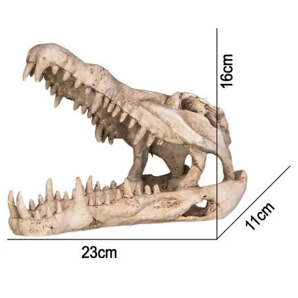 Декорація череп крокодила Terrario Crocodile Skull XL 23x11x16см (251115): додаткове фото 2