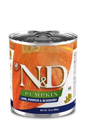 Вологий корм для собак Farmina N&D Grain Free PUMPKIN LAMB ADULT MEDIUM & MAXI беззерновий з гарбузом, ягням, чорницею 285 г