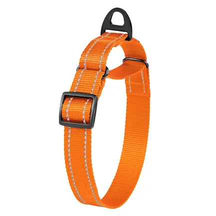 Нашийник для собак Мартінґейл Bronzedog Active нейлоновий зі світловідбиттям оранжевий L: додаткове фото 4