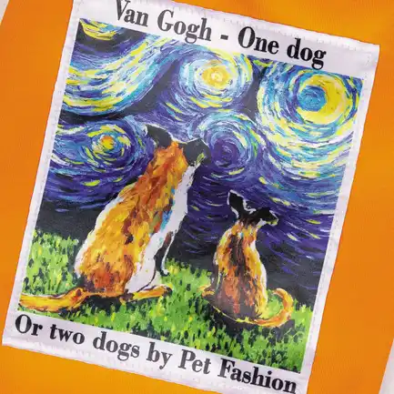 Футболка Pet Fashion «Art» для собак, розмір S, помаранчева: додаткове фото 4