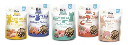 Ласощі для кошенят Brit Raw Treat Kitten Freeze-dried з куркою і лососем, 40 г — Фото 3